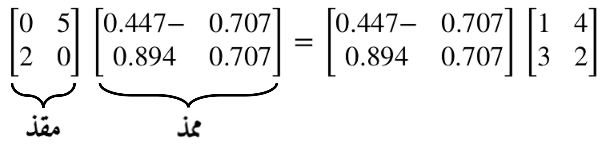 مصفوفة عمودية
