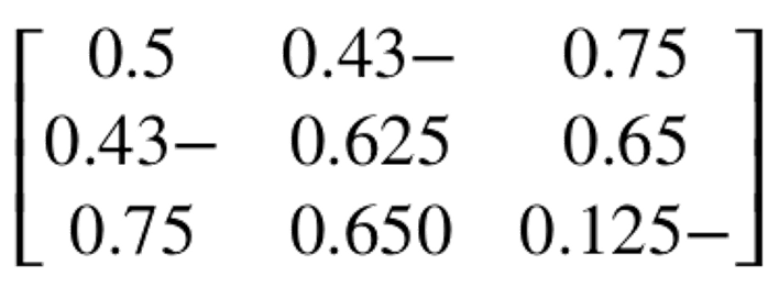 مصفوفة ثلاثية