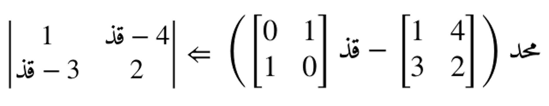 مصفوفة عمودية