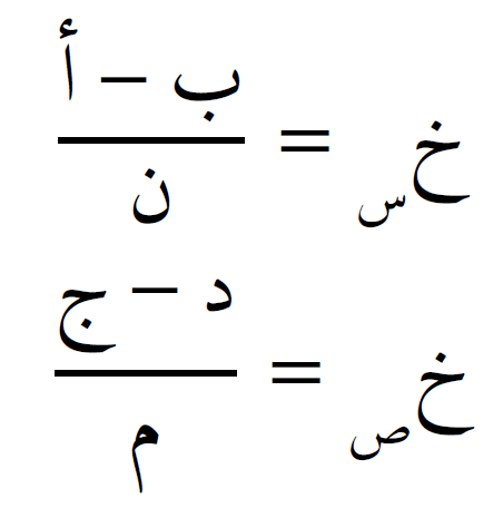 معاملات المستطيل