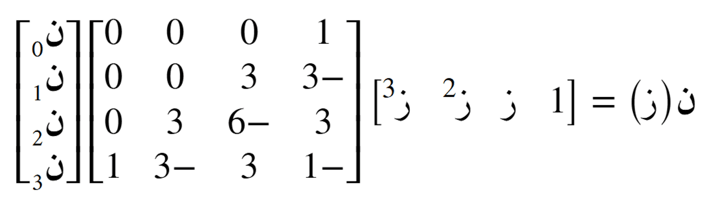 الشكل المصفوفي
