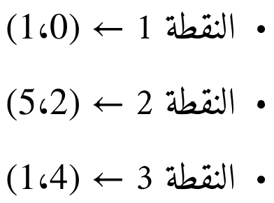 قيم الإحداثيات